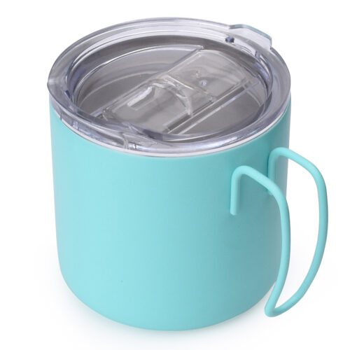 stainless steel mug cup with handle for outdoor hiking