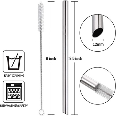 stainless steel straw