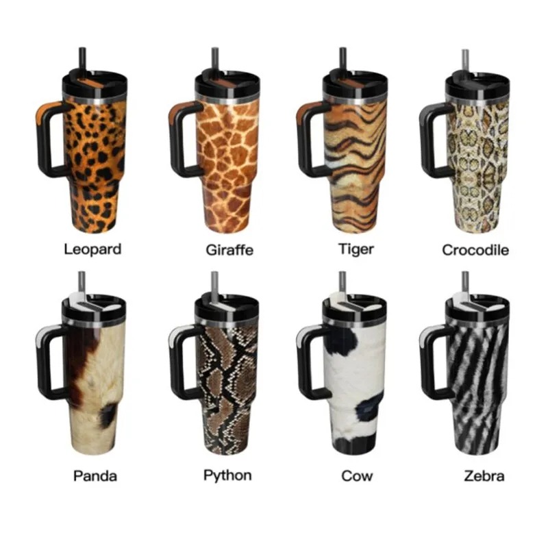 Cow Print Tumbler With Lid and Straw Stainless Steel 20oz Cow Print Skinny  Tumbler Insulated Cow Print Cups Water Bottle Coffee Mug Travel Tumbler  Gifts for Women 