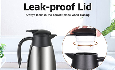 Leak-proof insulated coffee carafes Leak-proof insulated coffee carafes