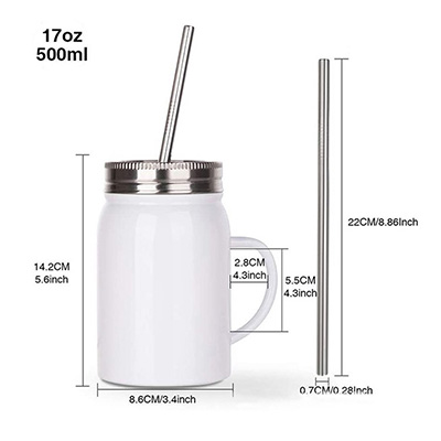 stainless steel mason jar tumbler double wall