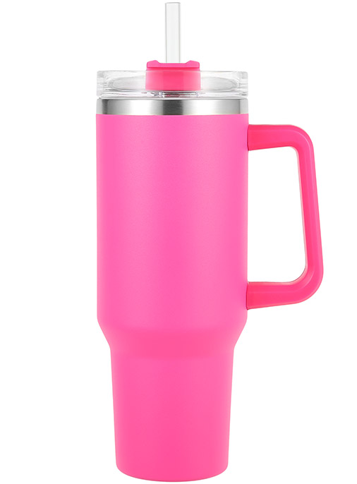 Shimmering 40oz Stainless Steel Insulated Tumblers With Lids With Handle  Insulated, Big Capacity Beer Mug For Travel And Drinks From Yq5664, $10.87