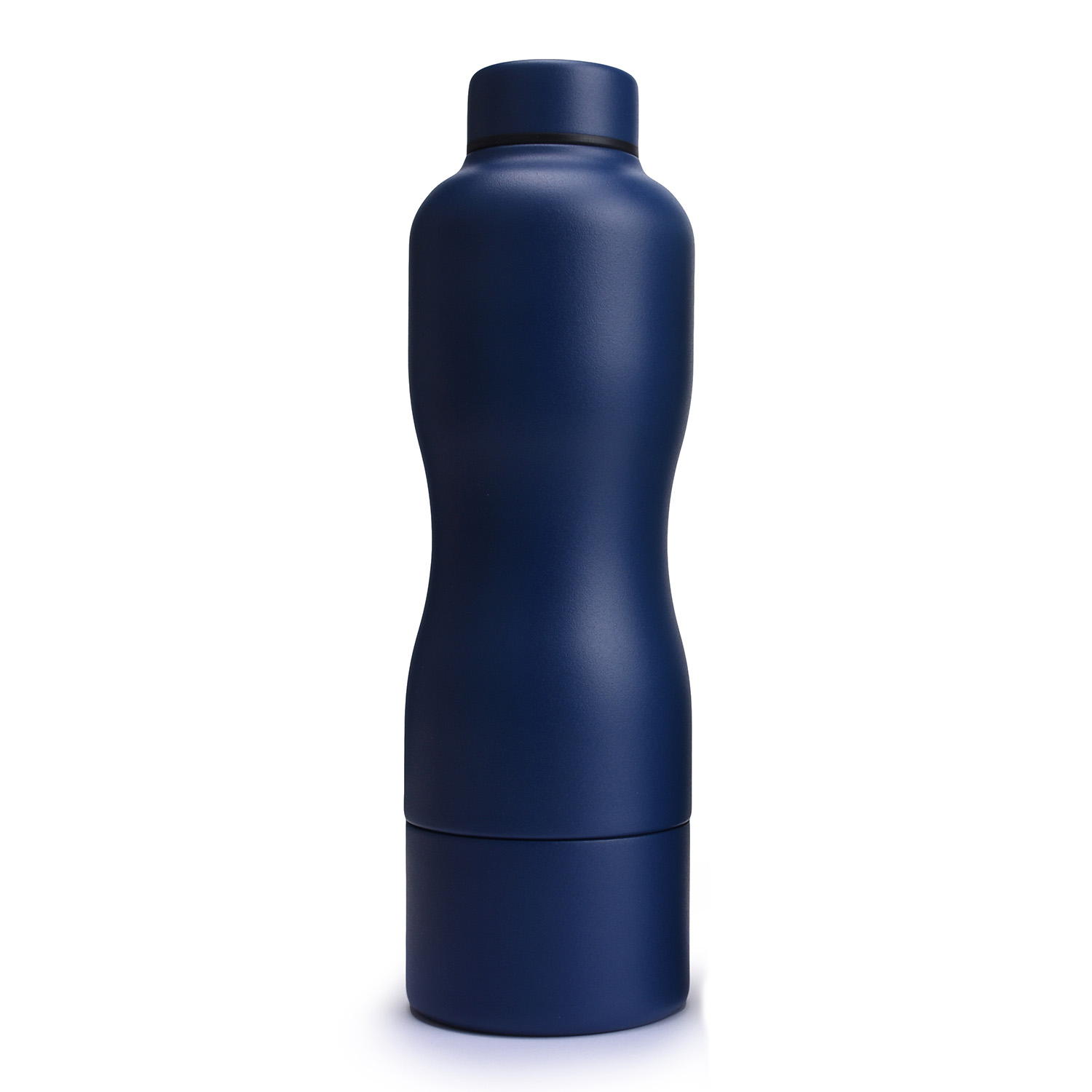 Insulated Water Bottle Dual Opening Removable Bottom Dumbbell Shaped