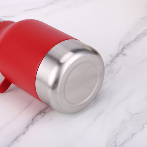 Dog Bowl Attached to Stainless Steel Insulated Travel Bottle for Human