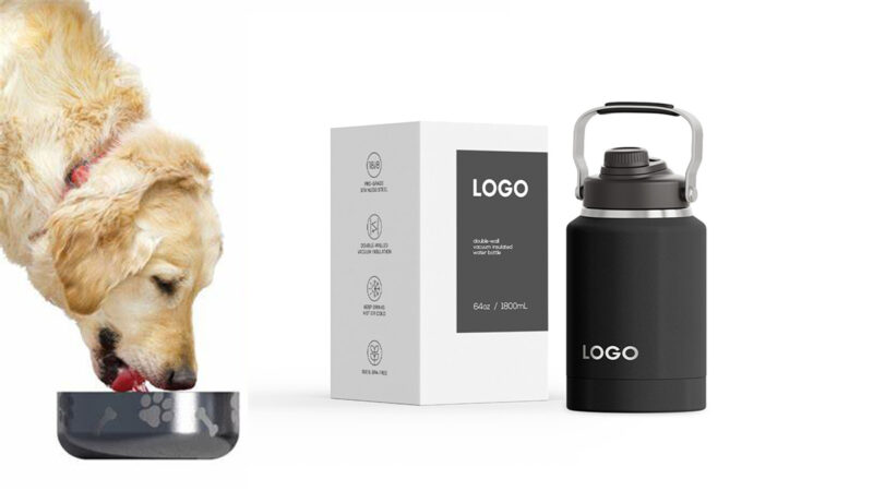 Wholesale Custom Dog Water Bottles with Detachable Bowls