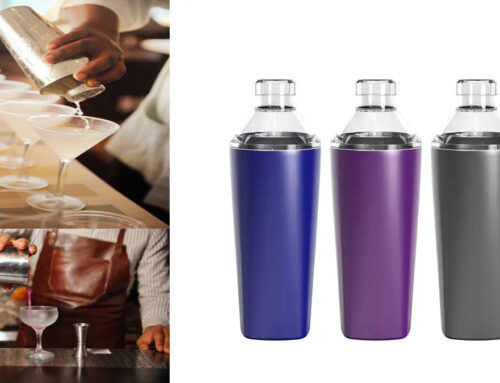 Wholesale Insulated Cocktail Shaker Bottle, Double Wall Stainless Steel