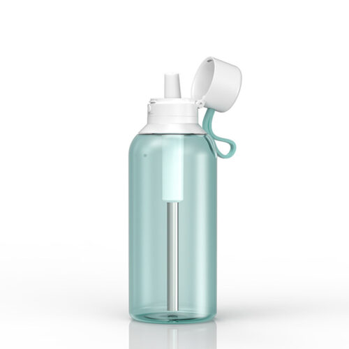 Large Capacity Filtered Water Bottle with Straw Outdoors Portable