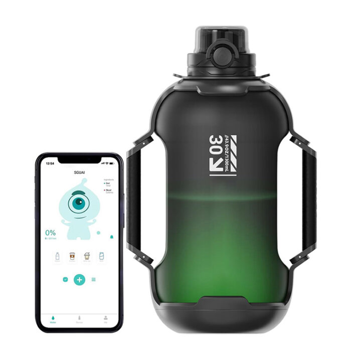 Athletic Smart Water Bottle with Hydration Reminder Track Daily Intake Large Capacity