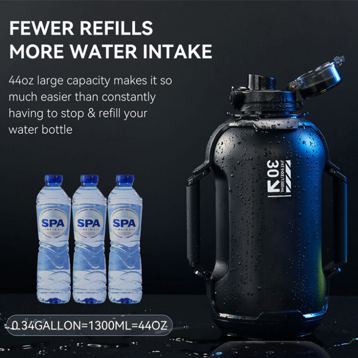 Athletic Smart Water Bottle with Hydration Reminder Track Daily Intake Large Capacity