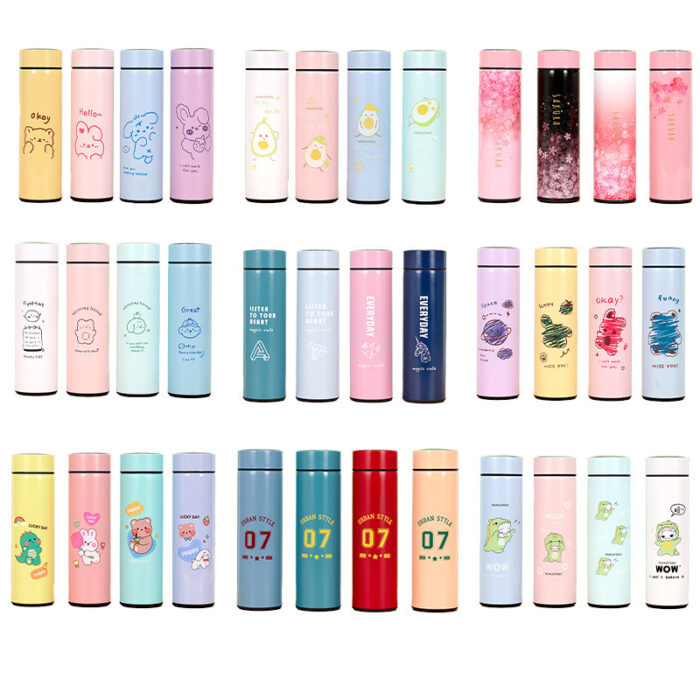 Smart Water Bottle Insulated Stainless Steel Flask with LED Temp Display And Tea Infuser