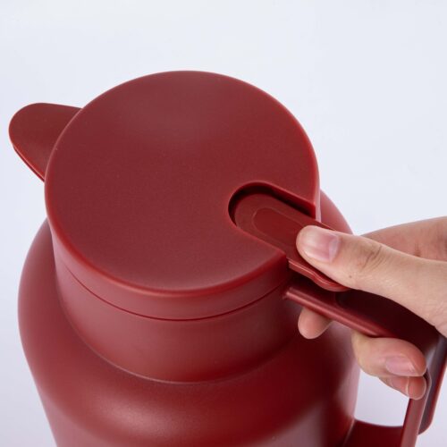 1.5L Glass Lined Coffee Pot Vacuum Insulated Hot Water Carafe Drink Dispenser for Parties