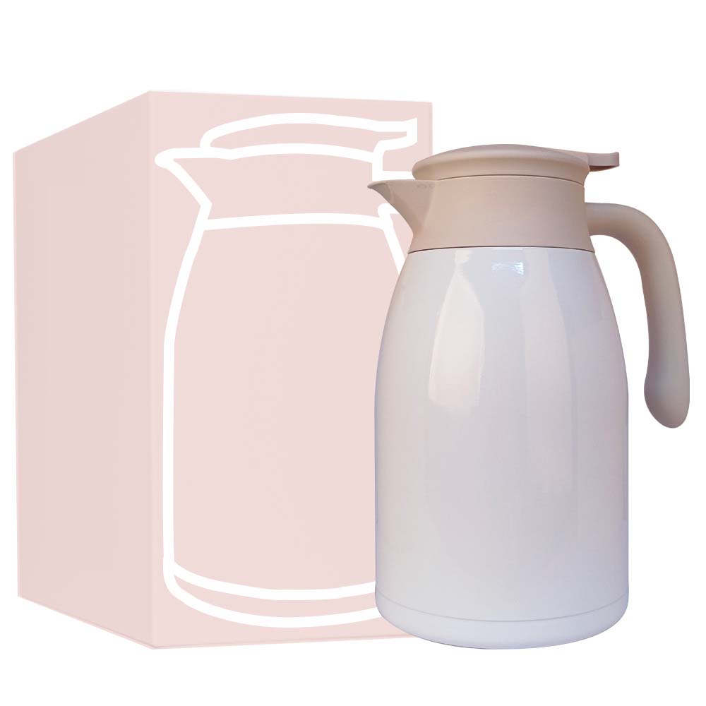 2L Household Vacuum Flask Stainless Steel Coffee Carafe Pot 12 Hours Hot Beverage Dispenser