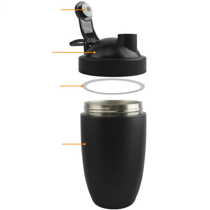 Insulated Stainless Steel Water Bottle Shaker Cup for Protein Mixes and Pre Workout OEM