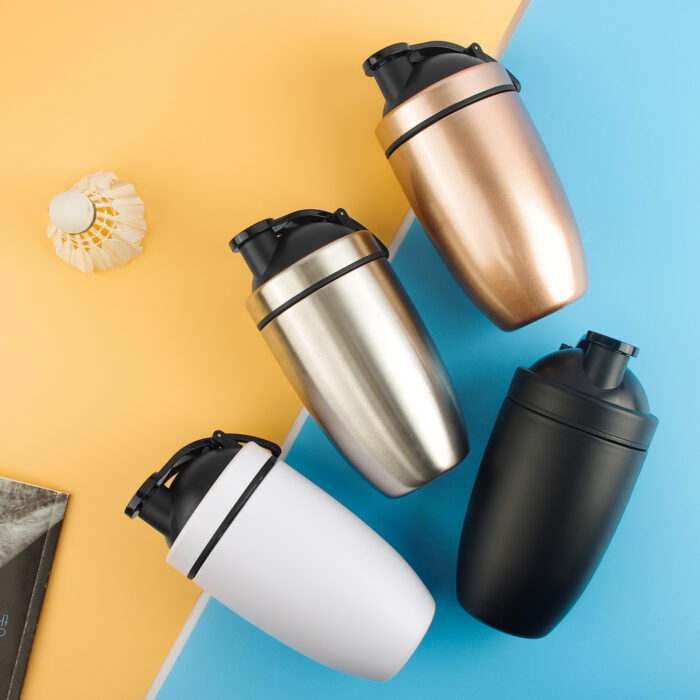 Insulated Stainless Steel Water Bottle Shaker Cup for Protein Mixes and Pre Workout OEM