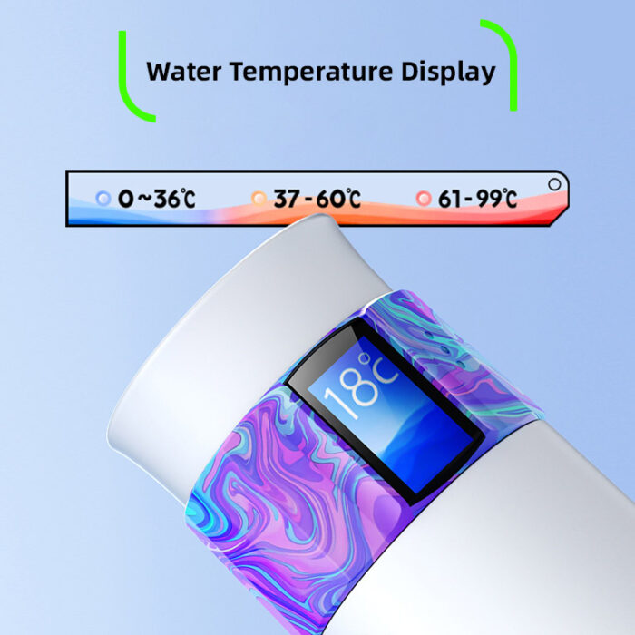 Smart Water Bottle With Intake Record Monitoring & Reminder APP Bluetooth TFT Temperature Display