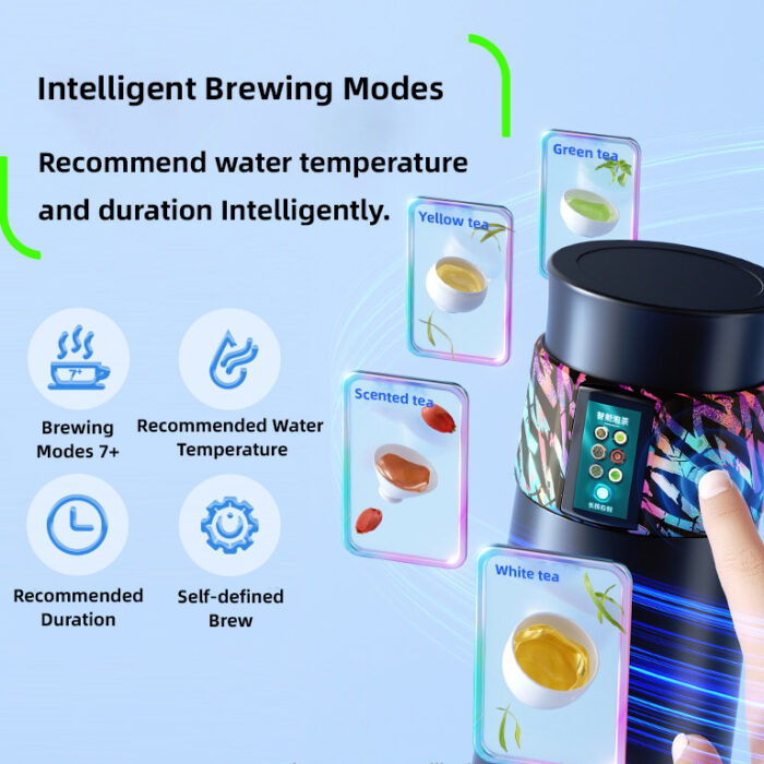 Smart Water Bottle With Intake Record Monitoring & Reminder APP Bluetooth TFT Temperature Display