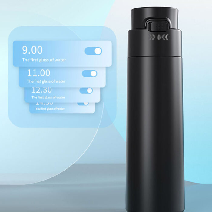 Smart Water Bottle with UVC & APP Intake Record Drink Reminder LED Temperature Display