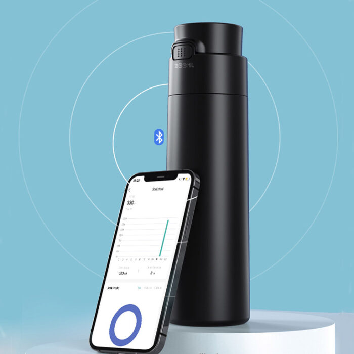 Smart Water Bottle with UVC & APP Intake Record Drink Reminder LED Temperature Display