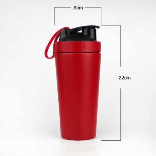 Stainless Steel Protein Shaker Bottle Cup with Visible Window Leakproof BPA Free
