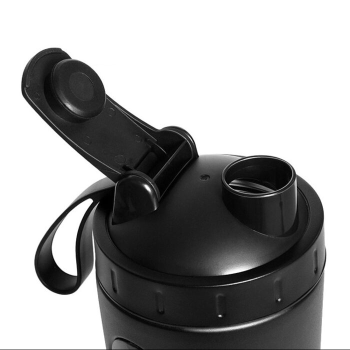Stainless Steel Protein Shaker Bottle Cup with Visible Window Leakproof BPA Free
