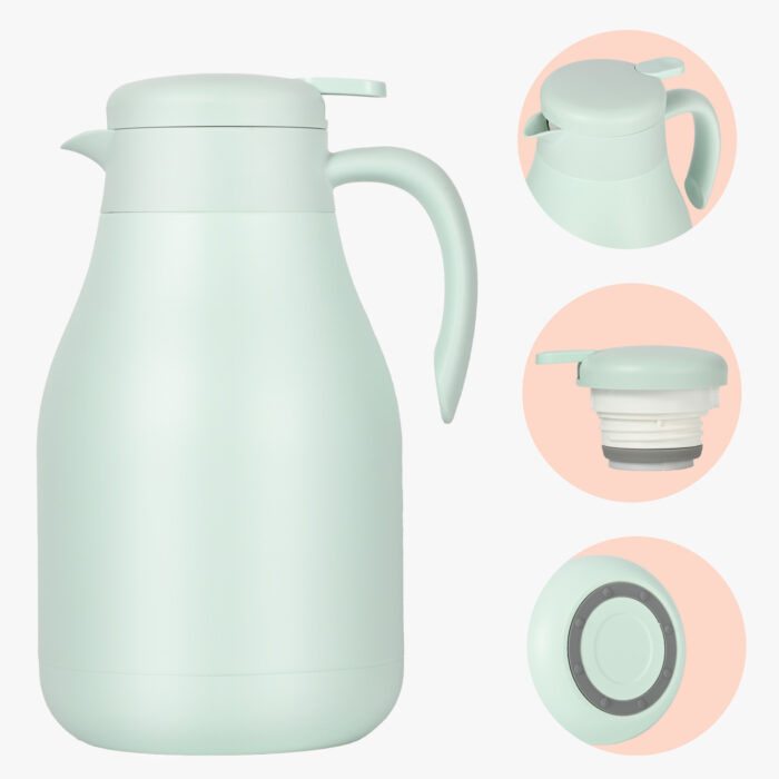 Stainless Steel Thermal Coffee Carafe Pot Vacuum Insualted Hot Beverage Dispenser Thermos