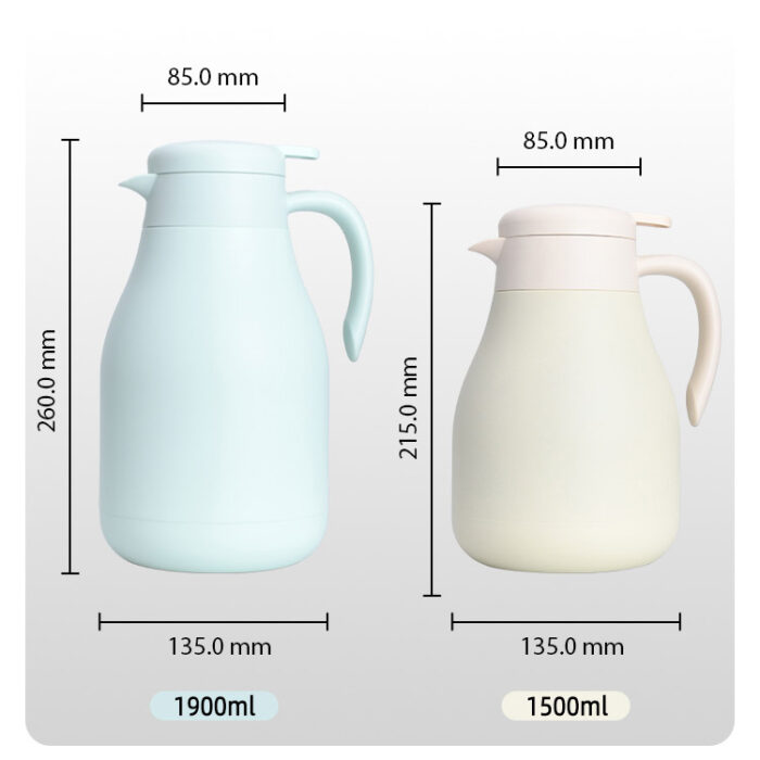 Stainless Steel Thermal Coffee Carafe Pot Vacuum Insualted Hot Beverage Dispenser Thermos