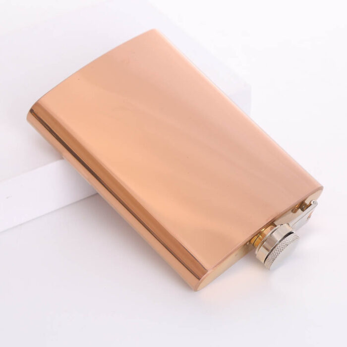 8 oz Stainless Steel Hip Flask Seven Color Electroplated Mini Portable for Barbecue Bar Party