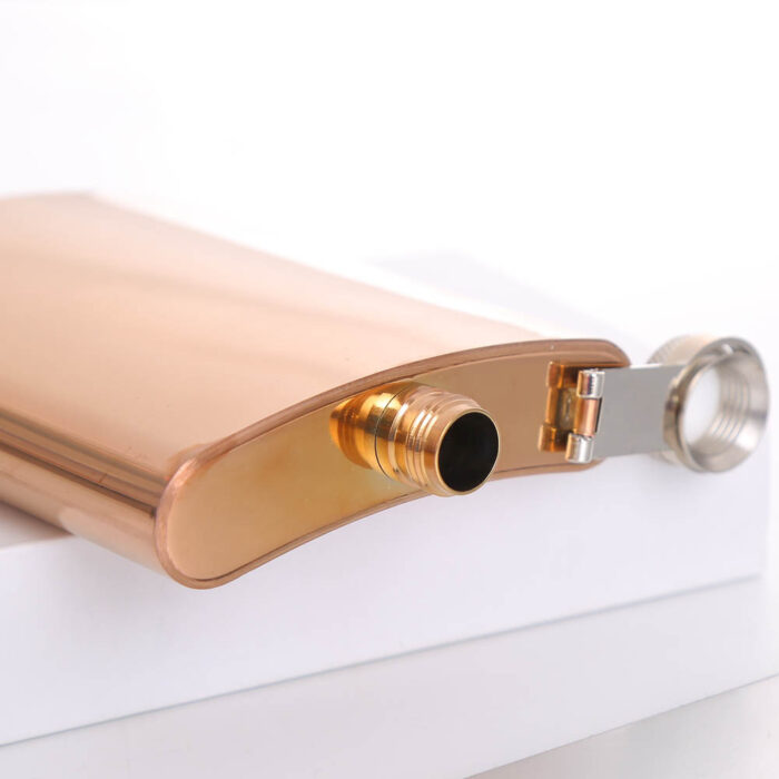 8 oz Stainless Steel Hip Flask Seven Color Electroplated Mini Portable for Barbecue Bar Party