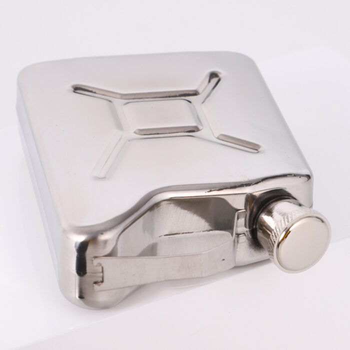 Creative Gas Can Shaped Hip Flask Portable Whisky Wine Pot for Men and Women Stainless Steel