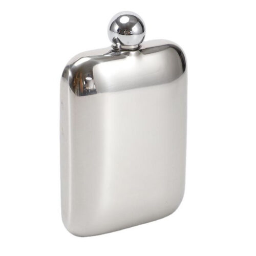 Custom Logo Portable Stainless Steel Hip Flask Square Metal Alcohol Bottle Business Gift Ideas