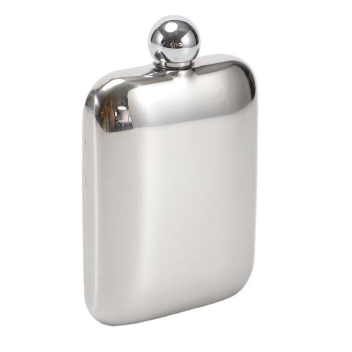 Custom Logo Portable Stainless Steel Hip Flask Square Metal Alcohol Bottle Business Gift Ideas