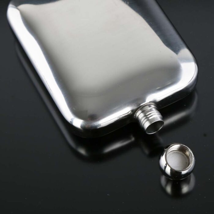 Custom Logo Portable Stainless Steel Hip Flask Square Metal Alcohol Bottle Business Gift Ideas