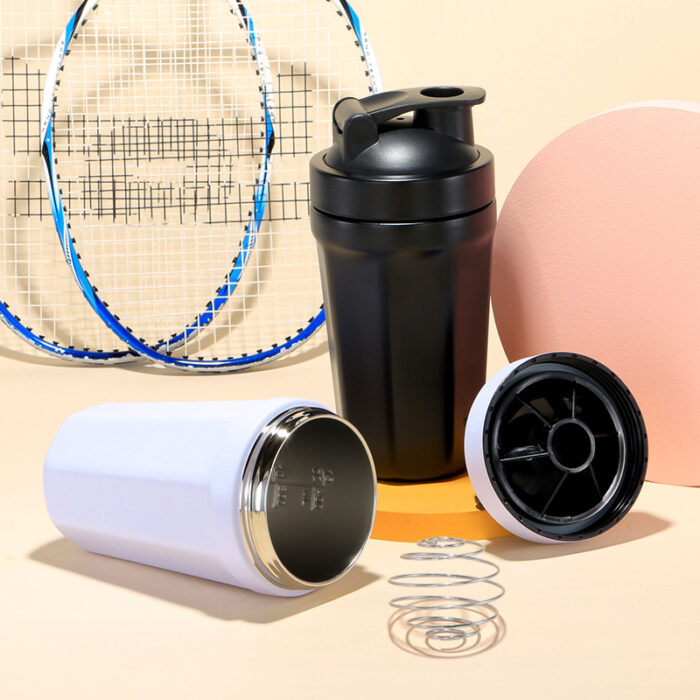 Custom Stainless Steel Insulated Protein Shaker Bottle with Mixing Ball for Pre-Workout Drinks