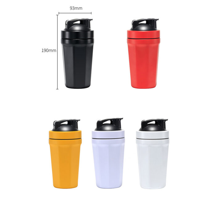 Custom Stainless Steel Insulated Protein Shaker Bottle with Mixing Ball for Pre-Workout Drinks