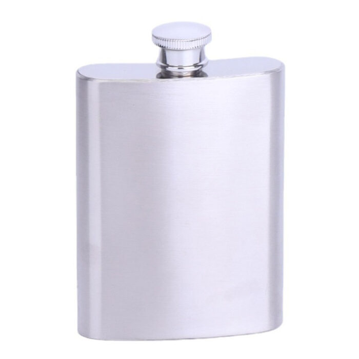 Customized Logo Stainless Steel Hip Flask With Screw Top for Alcohol Liquor Leak Proof Portable