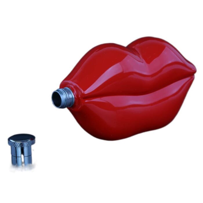 Lip Shaped Hip Flask Small Pocket Stainless Steel Drinkware Odd Novelties For Drinks Alcohol