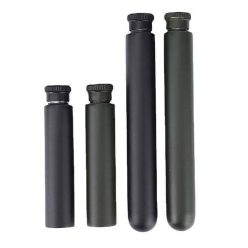 Mini Stainless Steel Tube Hip Flask Cigar Shaped Pocket Drinking Liquor Bottle for Whiskey