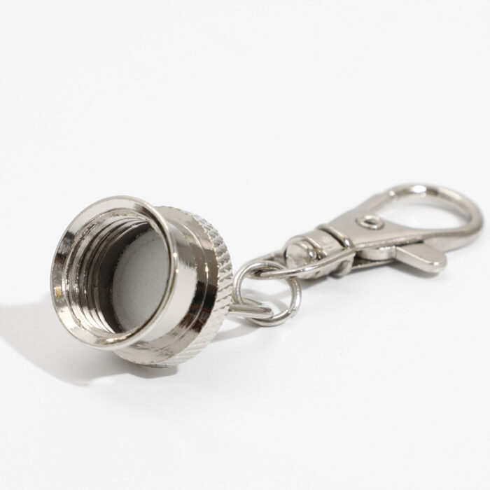 Personalized Mini Round Hip Flask with Keychain Stainless Steel Multifunctional Pocket Liquor Bottle