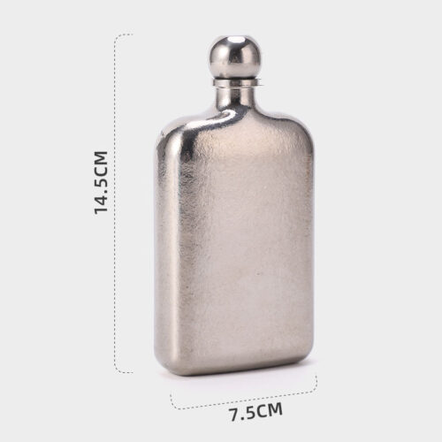 Pure Titanium Mini Hip Flask Pocket Liquor Drinkware Outdoor Portable Wholesale Custom