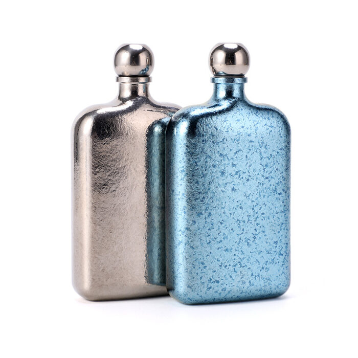 Pure Titanium Mini Hip Flask Pocket Liquor Drinkware Outdoor Portable Wholesale Custom
