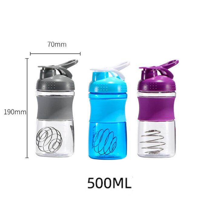 Shaker Bottle with Leak-Proof Lid and Portable Handle for Protein Powder Mixing Supplements