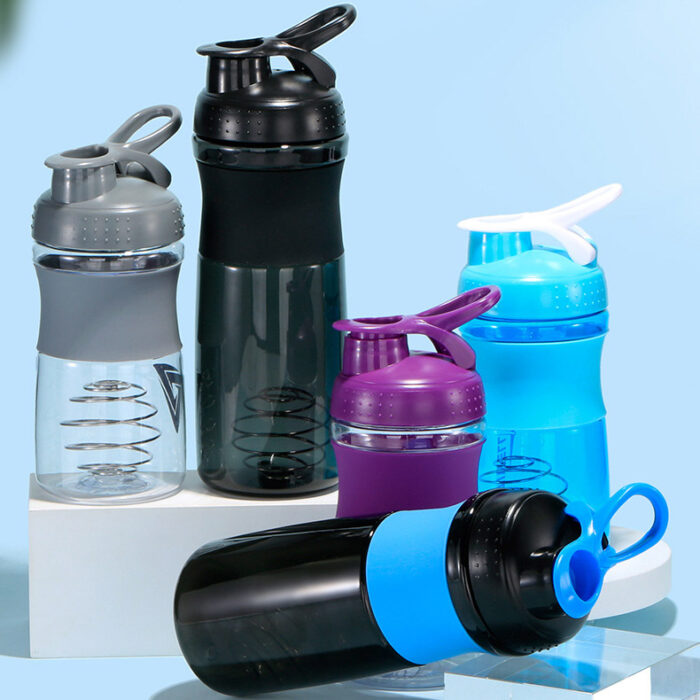 Shaker Bottle with Leak-Proof Lid and Portable Handle for Protein Powder Mixing Supplements
