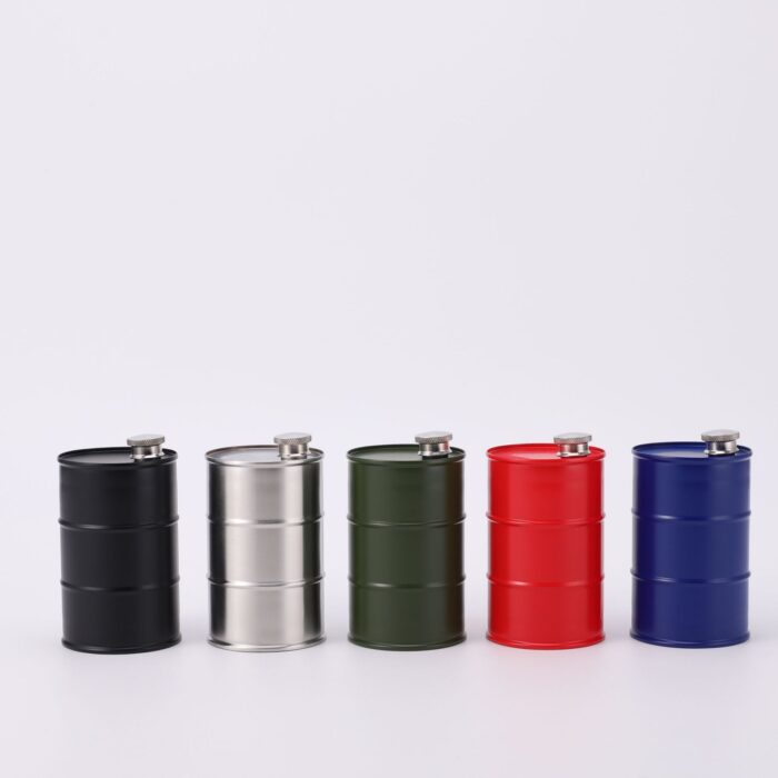 Stainless Steel Liquor Container Oil Barrel Hip Flask for Alcohol Whisky Drinking Outdoor Portable