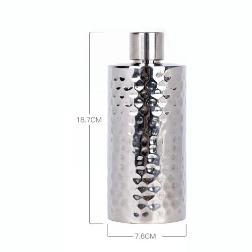 Thickened Stainless Steel Hip Flask Outdoor Portable Cylindrical Strong Liquor Container