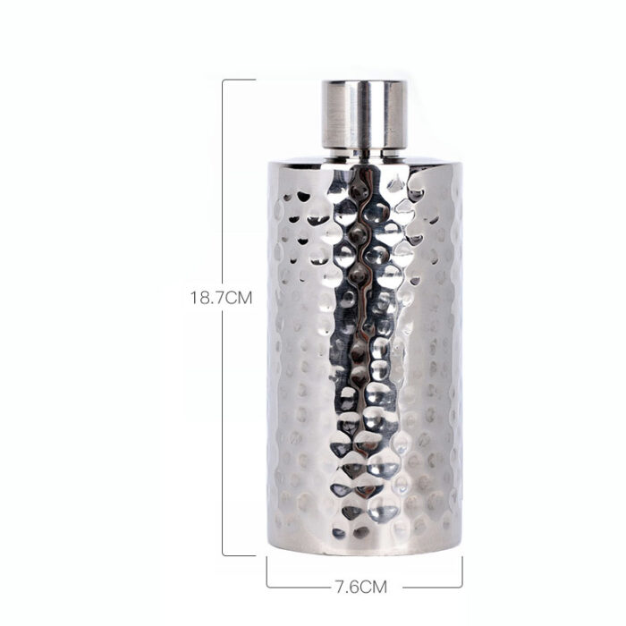 Thickened Stainless Steel Hip Flask Outdoor Portable Cylindrical Strong Liquor Container