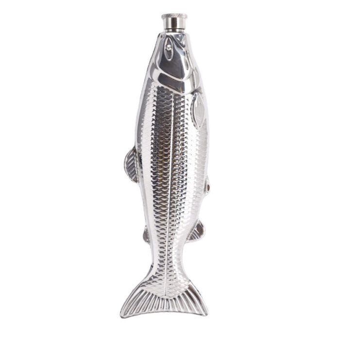 Trout-Fish-Shape Hip Flask Pocket Wine Pot Stainless Steel Party Drinkware For Outdoor Travel