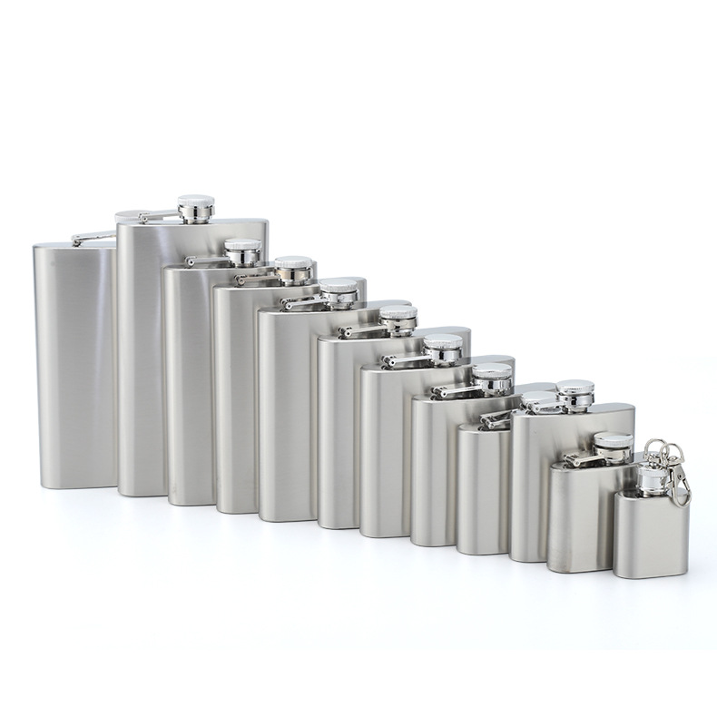 Wholesale Black Portable Stainless Steel Hip Flask for Whiskey Liquor Ideal for Camping and Gifting S4001A88- Wholesale Black Portable Stainless Steel Hip Flask for Whiskey Liquor Ideal for Camping and Gifting