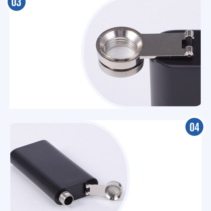 Wholesale Customized Stainless Steel Hip Flask Portable Outdoor Camping Pocket Whiskey Wine Pot