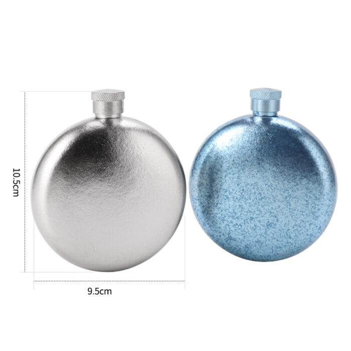 Wholesale Round Titanium Hip Flask Portable Mini Wine Pot for Outdoor Camping Travel
