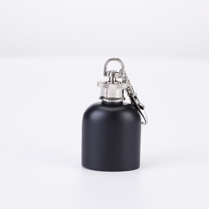 1 oz Mini Portable Pocket Keychain Hip Flask 188 Stainless Steel Alcohol Liquor Bottle
